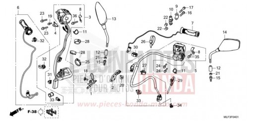 SCHALTERGRIFF/SPIEGEL (NT1100D) NT1100DN de 2022